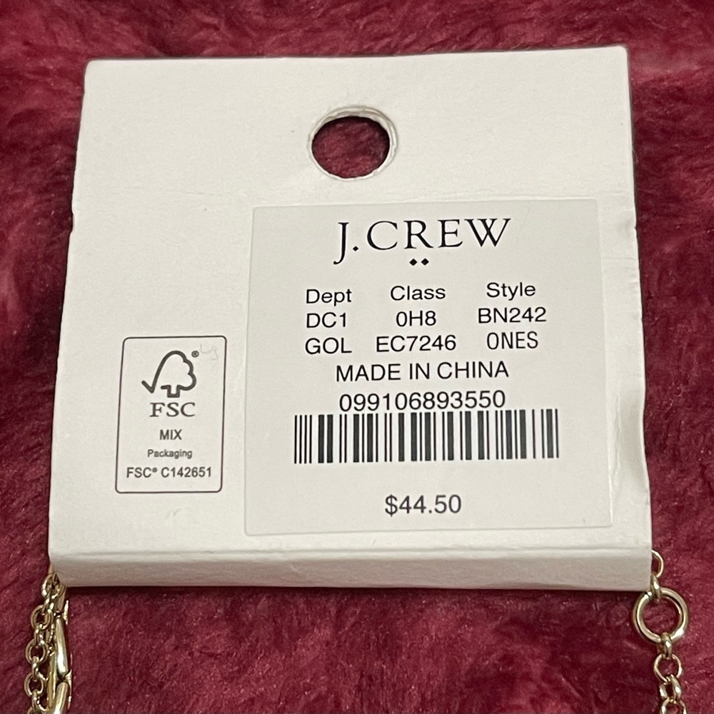 J. Crew Gold Necklace with Pearl Accent - Picture 6 of 6